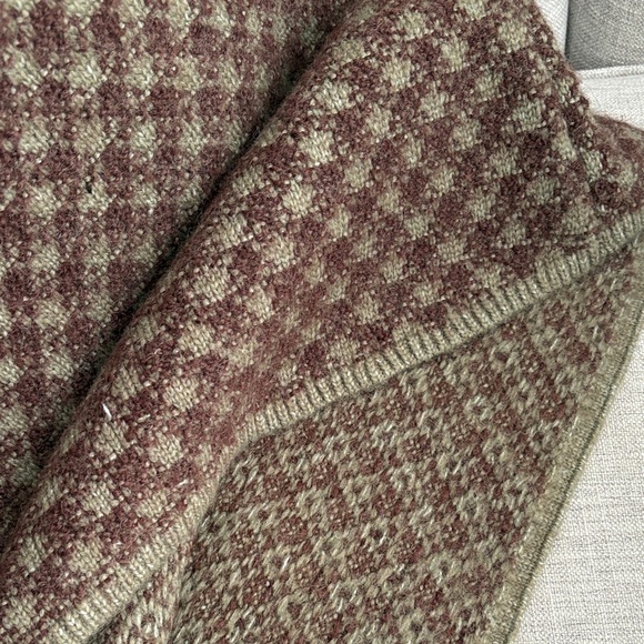 Zara Olive and Maroon Knit Sweater - Picture 4 of 5